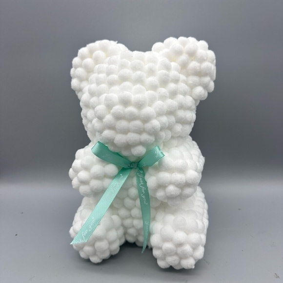 White Fluffy Teddy Bear Stuffed Animal - Picture 5 of 8